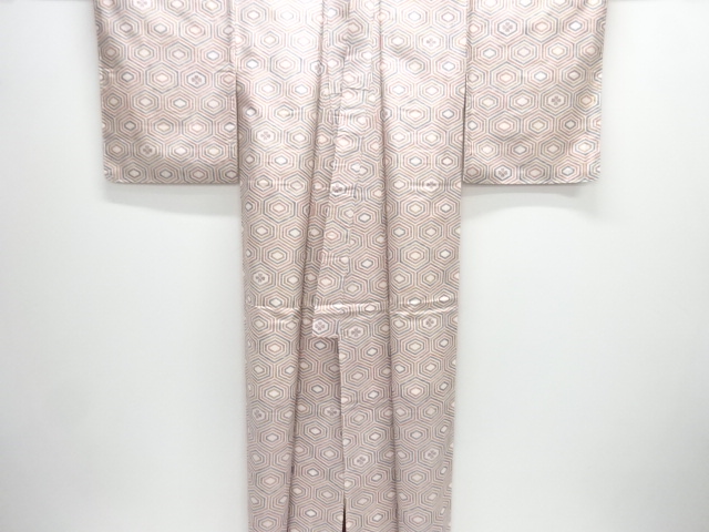  重ね亀甲模様本場大島紬着物(染)